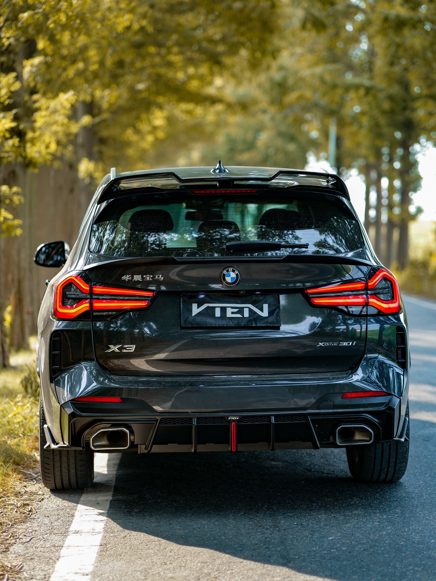VTEN Rear Roof Spoiler for BMW X3 s/x Drive30 G01 & IX3 BEV G08 LCI 2022-ON ABS