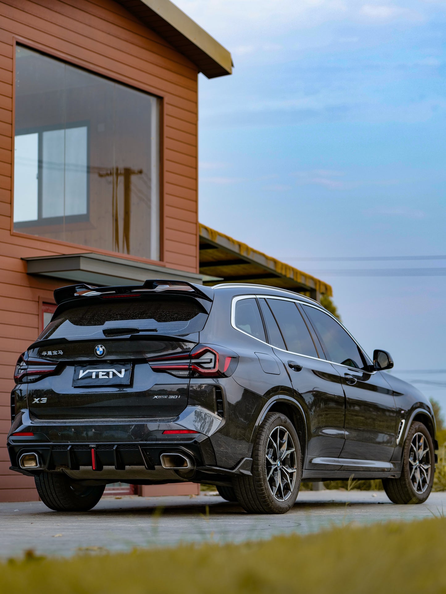 VTEN Rear Lip Spoiler for BMW X3 s/x Drive30 G01 & IX3 BEV G08 LCI 2022-ON ABS