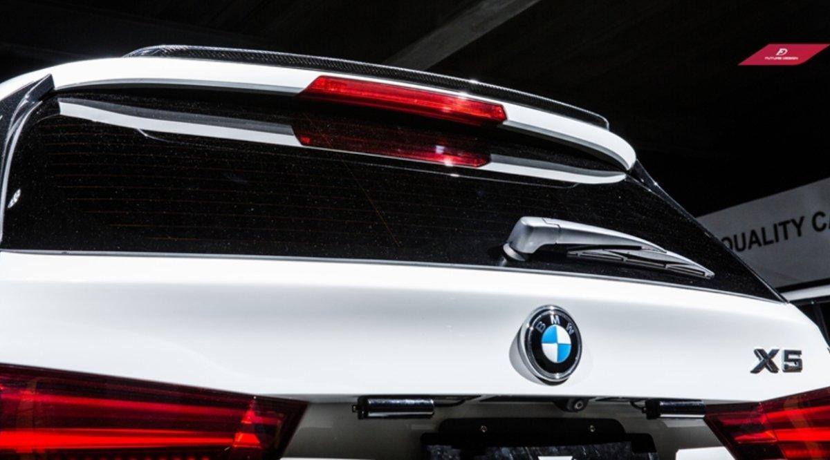 Future Design Carbon Fiber Rear Roof Spoiler MP Style for BMW F85 X5M / F15 X5