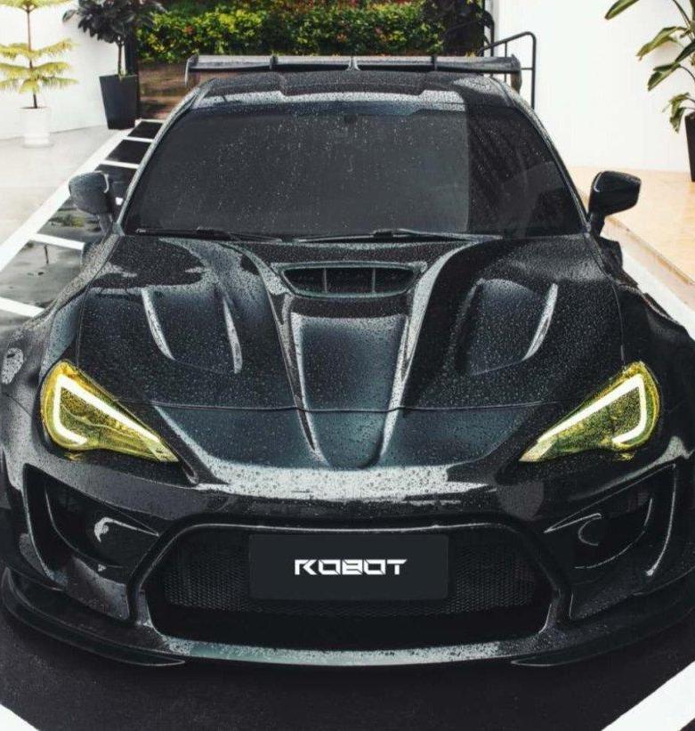 Robot Craftsman Replacement Hood Scoop Only for Toyota GT86 Scion FR-S BRZ Carbon Fiber or FRP