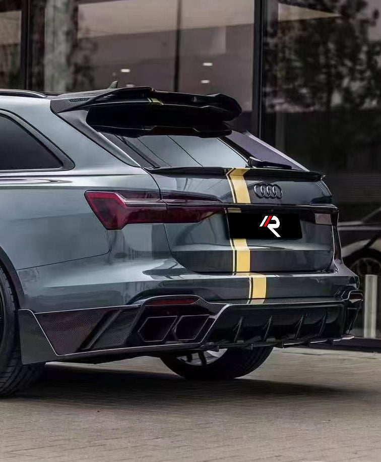 Aero Republic M Style Rear Diffuser & Canards for Audi RS6 & RS7 C8 2020-ON Dry Pre-preg Carbon Fiber/FRP