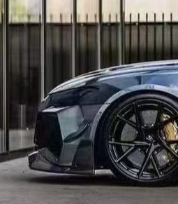 Aero Republic M Style Front Canards for Audi RS6 & RS7 C8 2020-ON Dry Pre-preg Carbon Fiber