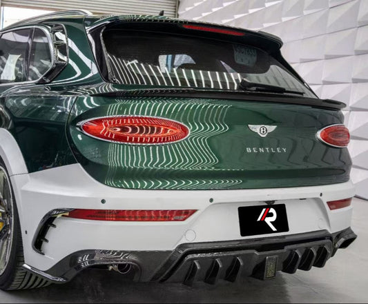 Aero Republic M Style Rear Bumper for Bentley Bentayga V8 W12 2021-ON Dry Pre-preg Carbon Fiber/FRP