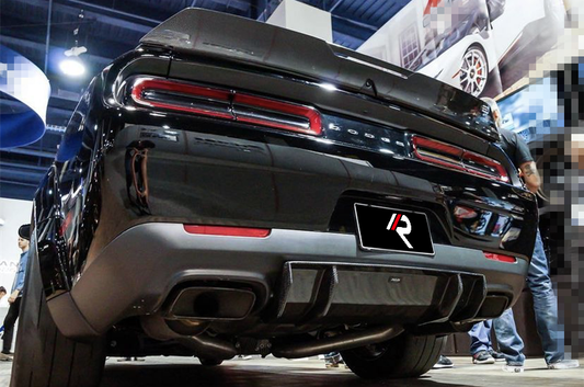 Aero Republic M Style Rear Diffuser for Dodge Challenger Hellcat Redeye T/A Scat Pack 392 SRT R/T SXT 2008-2023 Carbon Fiber