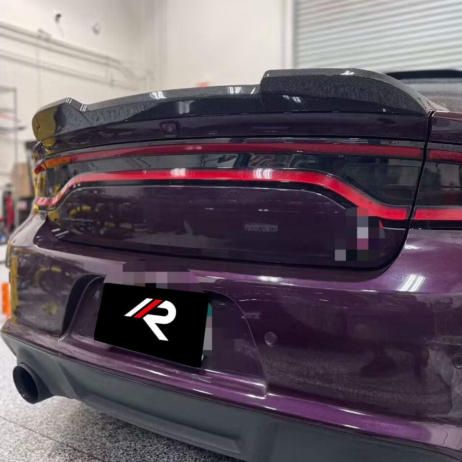Aero Republic Rear Spoiler for Dodge Charger GT R/T Daytona Scat Pack Hellcat 2015-2023 Sedan Carbon Fiber