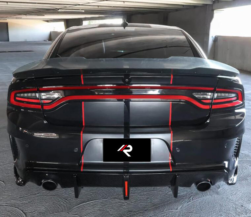 Aero Republic Rear Diffuser for Dodge Charger Hellcat Scat Pack widebody 2022-2023 Carbon Fiber
