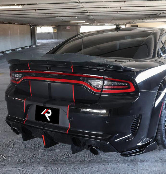 Aero Republic Rear Diffuser for Dodge Charger Hellcat Scat Pack widebody 2022-2023 Carbon Fiber