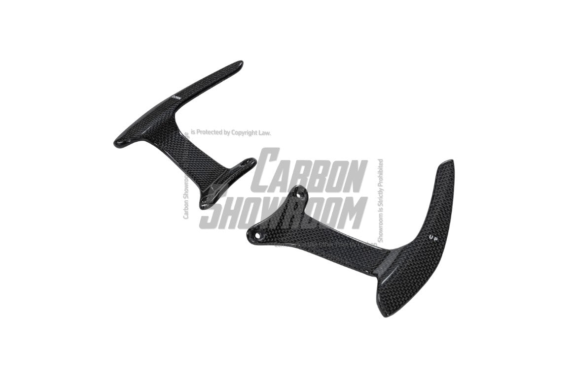 Aero Republic OEM 1:1 Style Shift Paddles for Ferrari 488 GTB & Spider Dry Pre-preg Carbon Fiber