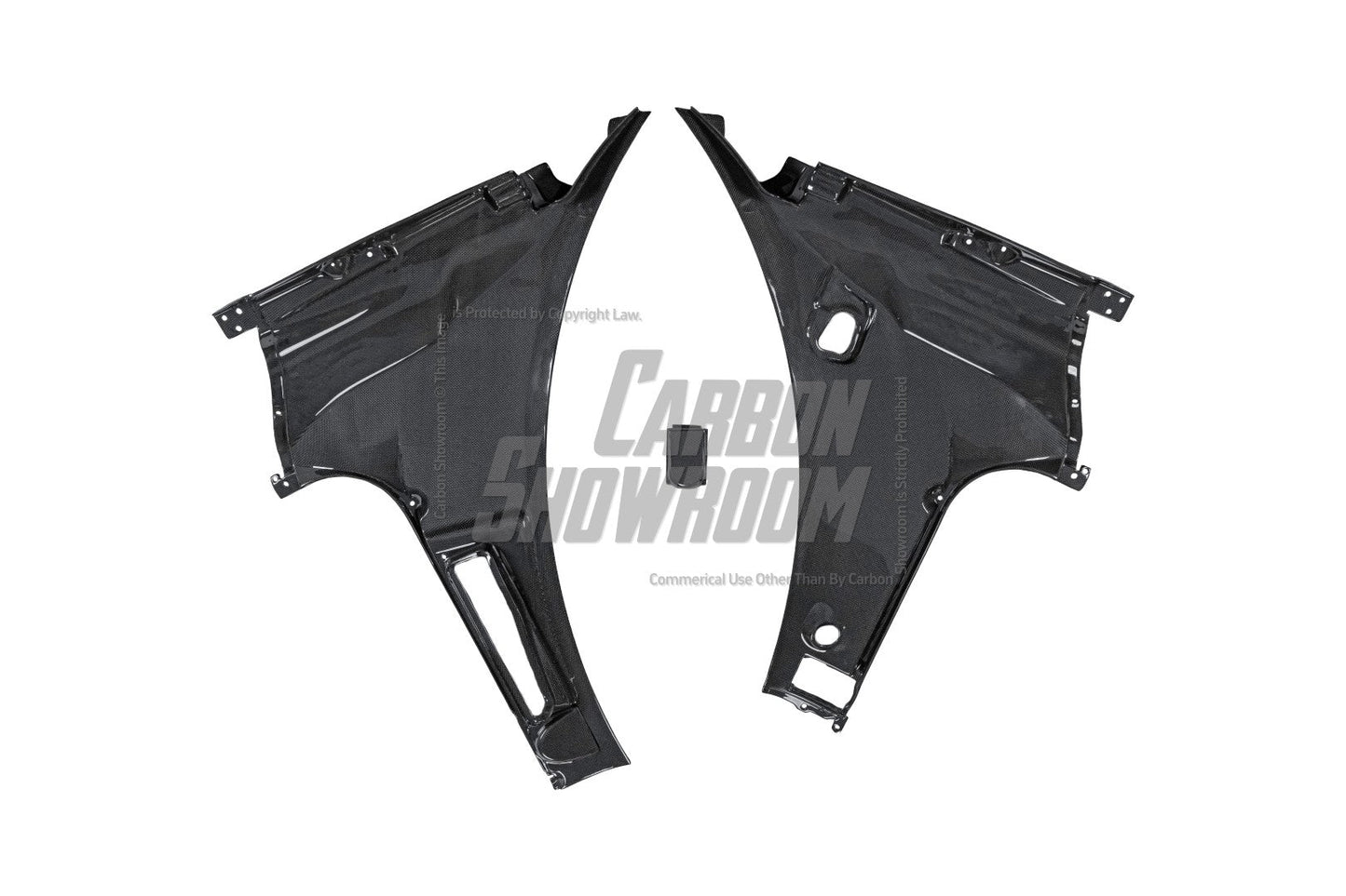 Aero Republic OEM 1:1 Style Replacement Front Trunk Rear Panels for Ferrari 488 GTB & Spider Dry Pre-preg Carbon Fiber