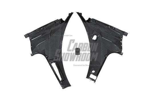 Aero Republic OEM 1:1 Style Replacement Front Trunk Rear Panels for Ferrari 488 GTB & Spider Dry Pre-preg Carbon Fiber