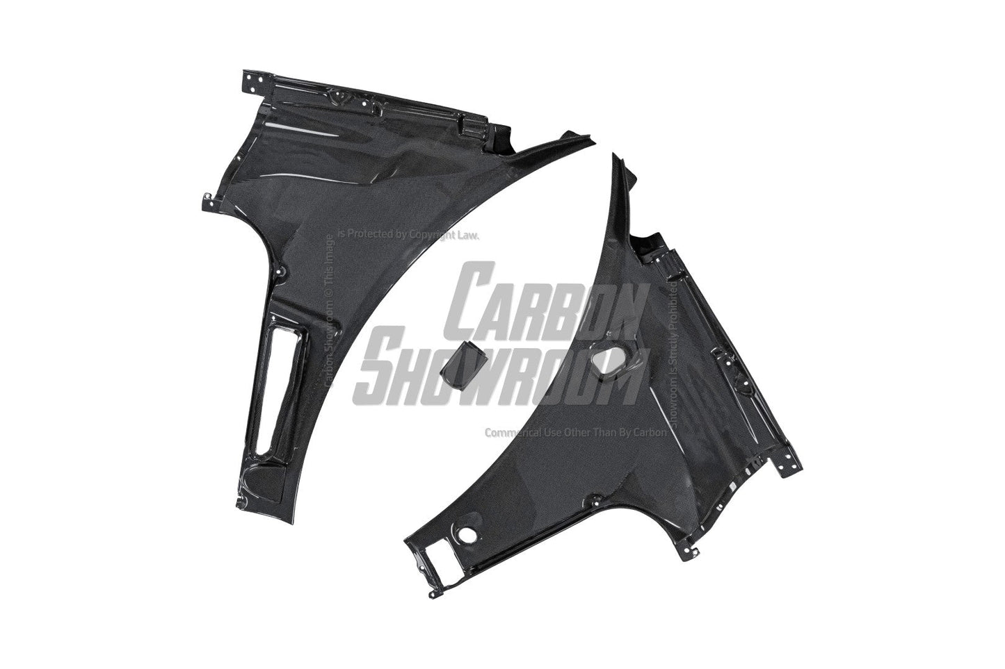 Aero Republic OEM 1:1 Style Replacement Front Trunk Rear Panels for Ferrari 488 GTB & Spider Dry Pre-preg Carbon Fiber