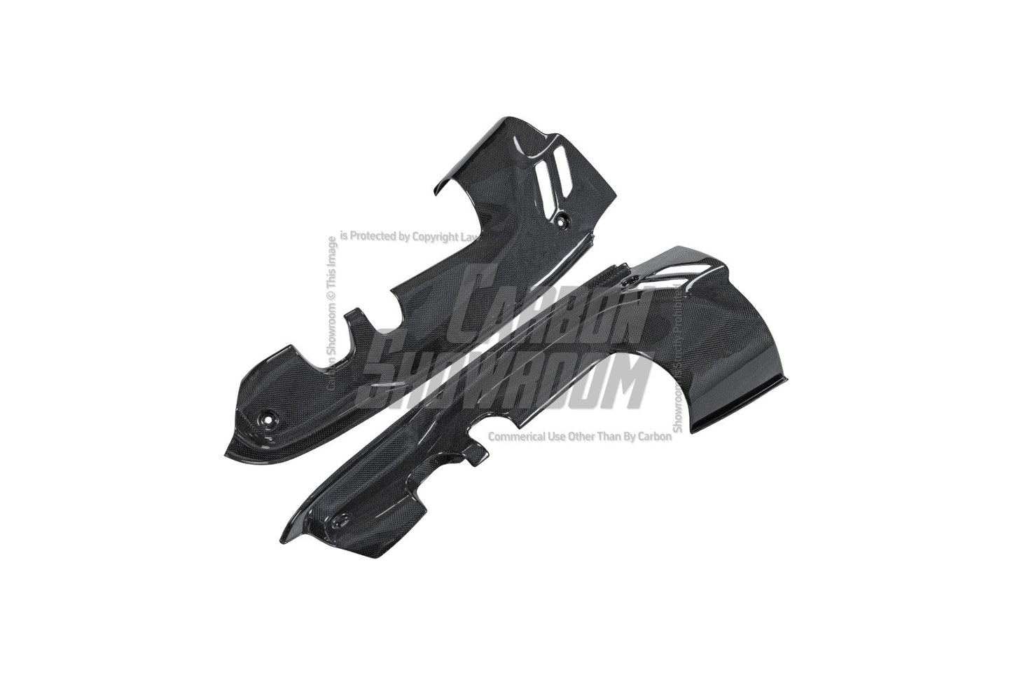 Aero Republic OEM 1:1 Style Replacement Engine Bay Side Panels for Ferrari 488 Spider Dry Pre-preg Carbon Fiber
