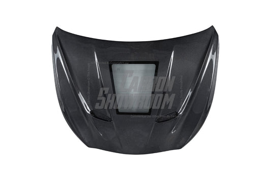 Aero Republic With Glass Window Hood for Infiniti Q50 2014 2015 2016 2017 2018 2019 2020 2021 2022 2023 2024 Carbon Fiber