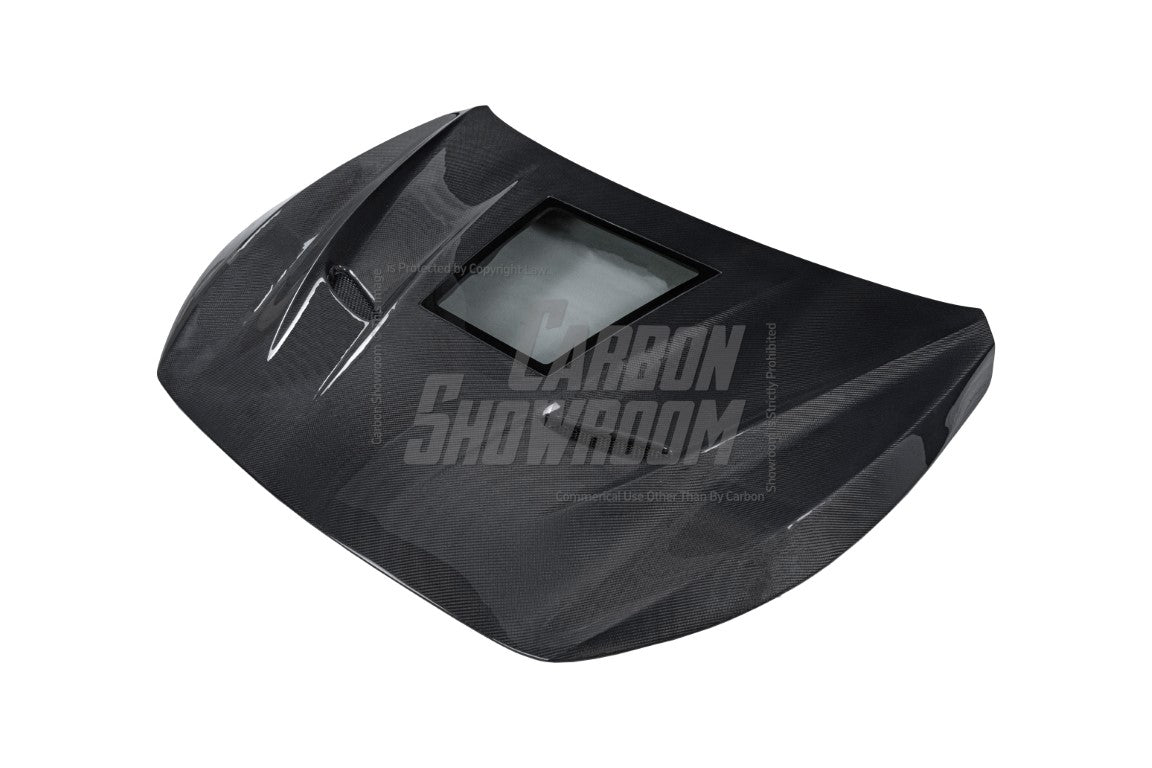 Aero Republic With Glass Window Hood for Infiniti Q50 2014 2015 2016 2017 2018 2019 2020 2021 2022 2023 2024 Carbon Fiber