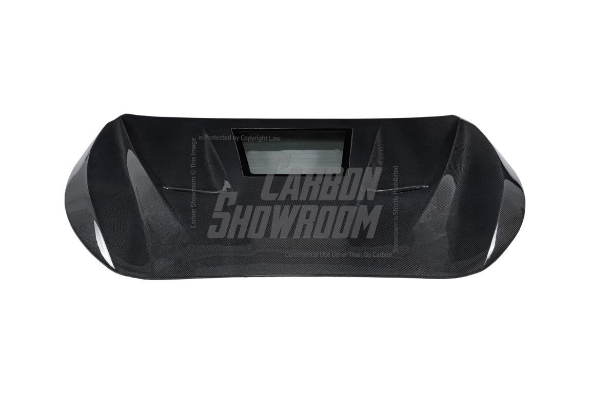 Aero Republic With Glass Window Hood for Infiniti Q50 2014 2015 2016 2017 2018 2019 2020 2021 2022 2023 2024 Carbon Fiber