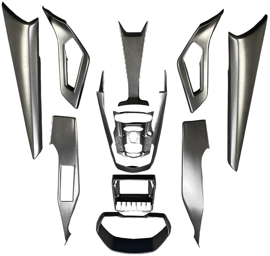 Aero Republic Interior Trim Replacement Set for Lamborghini Aventador LP700 LP720S LP740 2012-2023 Dry Pre-Preg Carbon Fiber/FRP