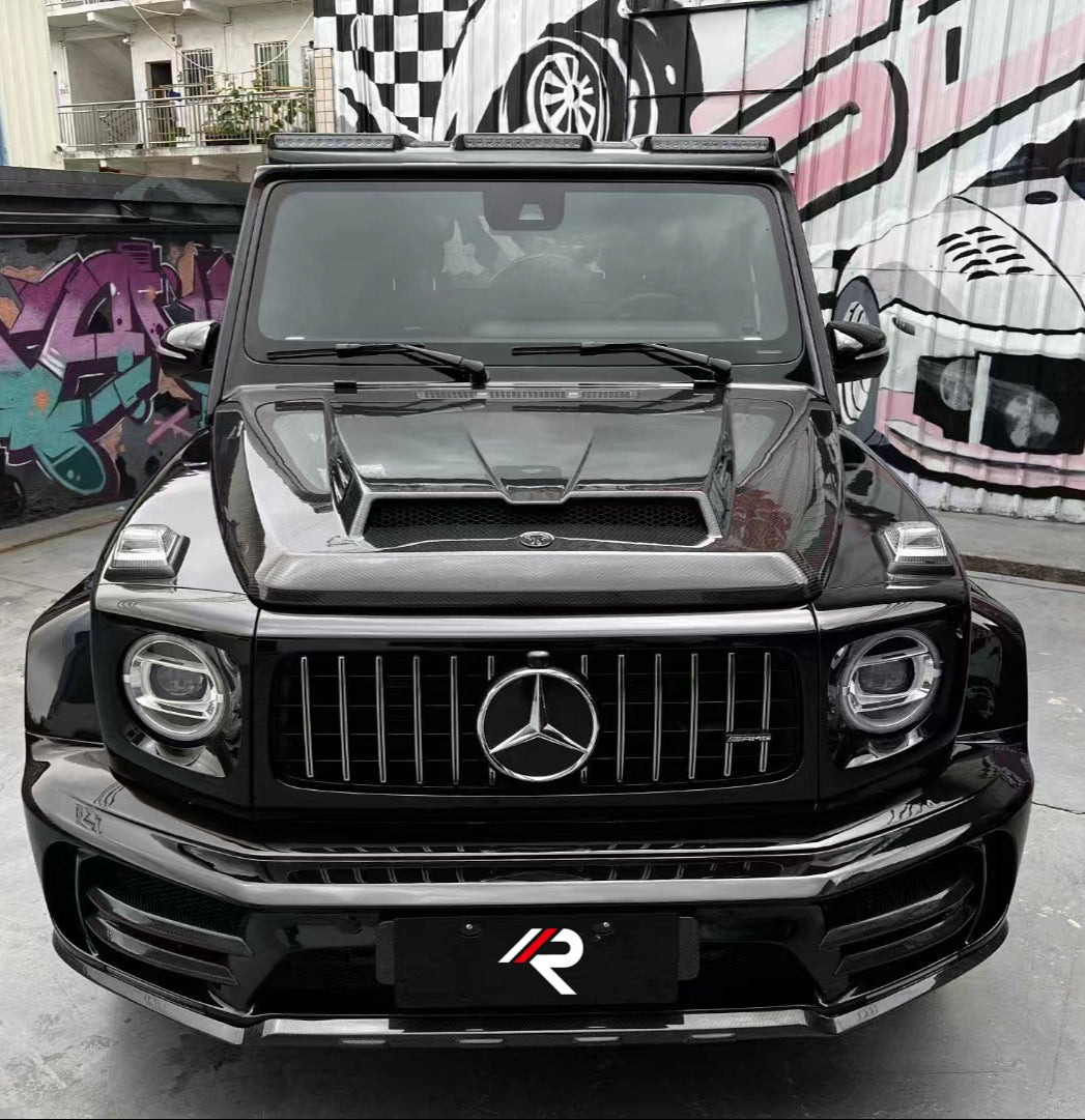 Aero Republic M Style Hood for Mercedes Benz G63 AMG G550 W463 W464 2019-ON Dry Pre-preg Carbon Fiber/FRP
