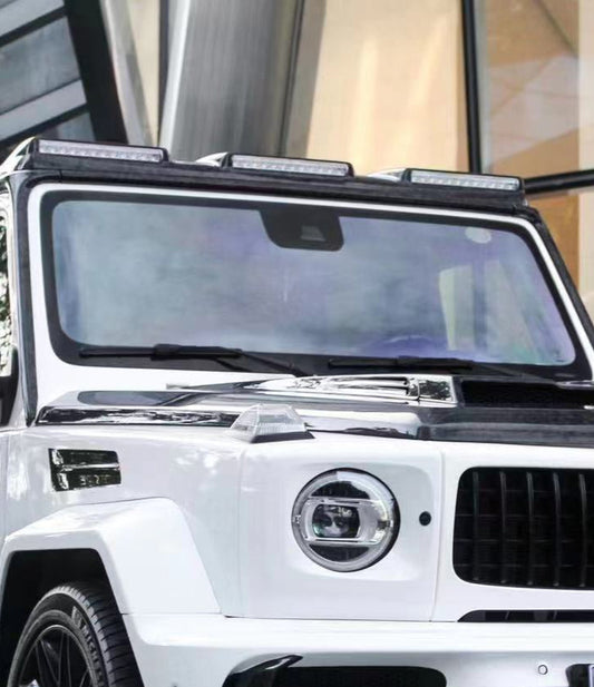 Aero Republic M Style Roof Lighting for Mercedes Benz G63 AMG G550 W463 W464 2019-ON Dry Pre-preg Carbon Fiber