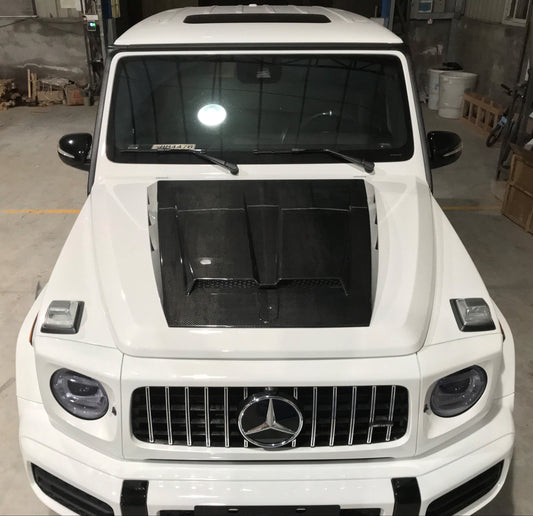 Aero Republic Hood Trim for Mercedes Benz G63 AMG G550 W463 W464 2019-ON Dry Pre-preg Carbon Fiber/FRP