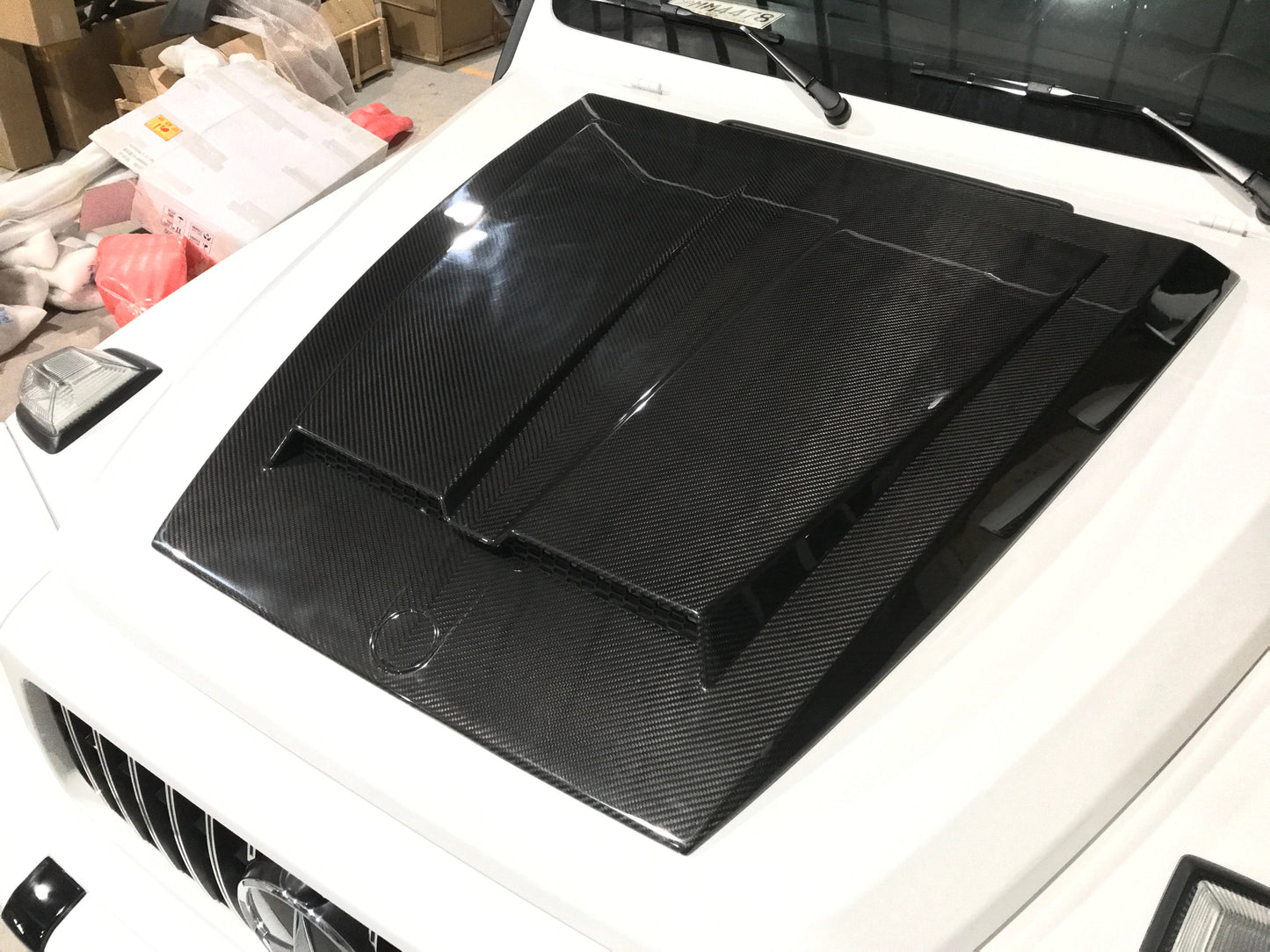 Aero Republic Hood Trim for Mercedes Benz G63 AMG G550 W463 W464 2019-ON Dry Pre-preg Carbon Fiber/FRP