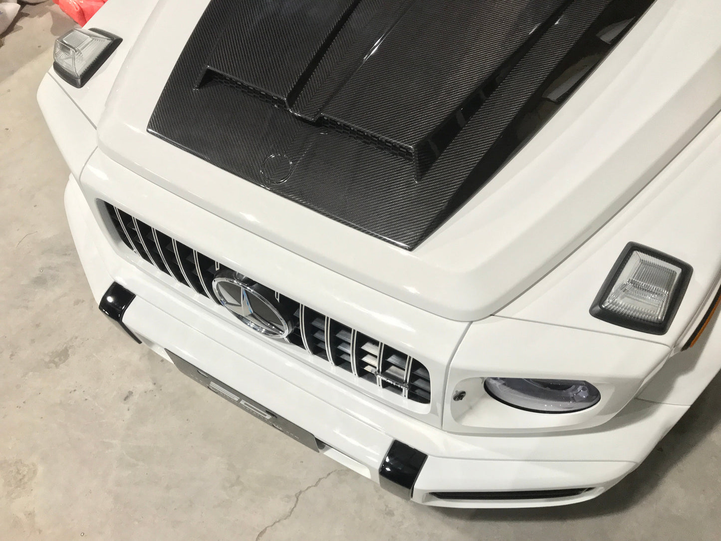 Aero Republic Hood Trim for Mercedes Benz G63 AMG G550 W463 W464 2019-ON Dry Pre-preg Carbon Fiber/FRP