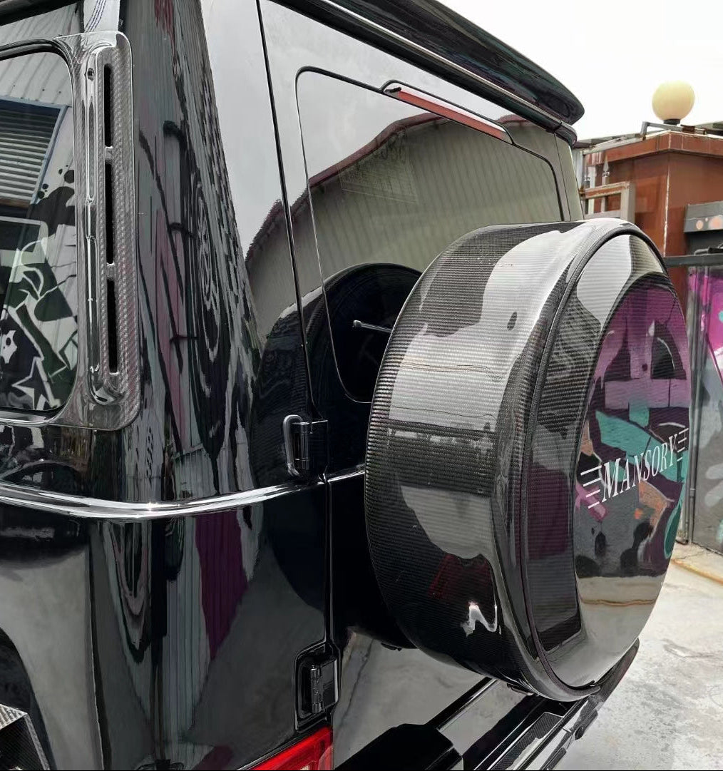 Aero Republic M Style Spare Tire Arch for Mercedes Benz G63 AMG G550 W463 W464 2019-ON Dry Pre-preg Carbon Fiber
