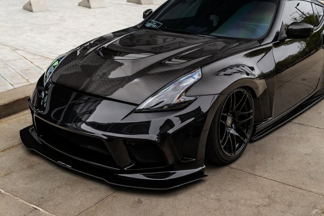 Aero Republic EPA Style Front Fenders for Nissan 370Z Fairlady Z Z34 2009-2020 2 Door Coupe 2 Door Convertible Carbon Fiber
