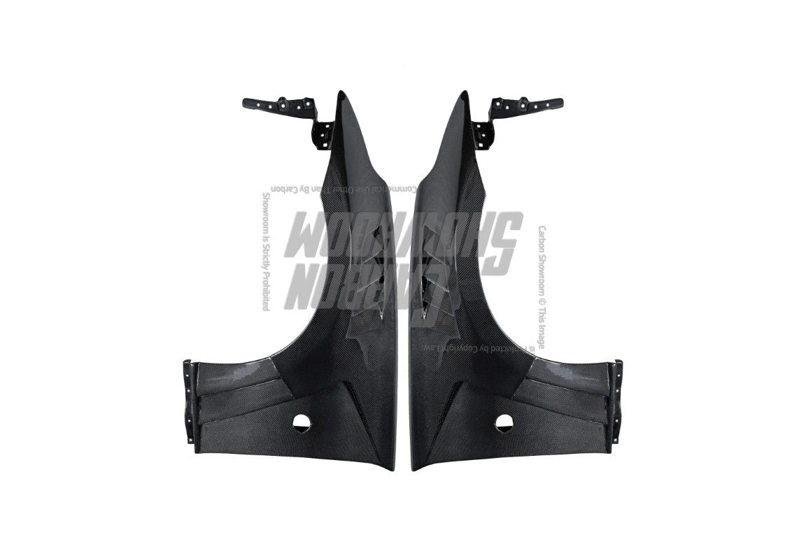 Aero Republic EPA Style Front Fenders for Nissan 370Z Fairlady Z Z34 2009-2020 2 Door Coupe 2 Door Convertible Carbon Fiber