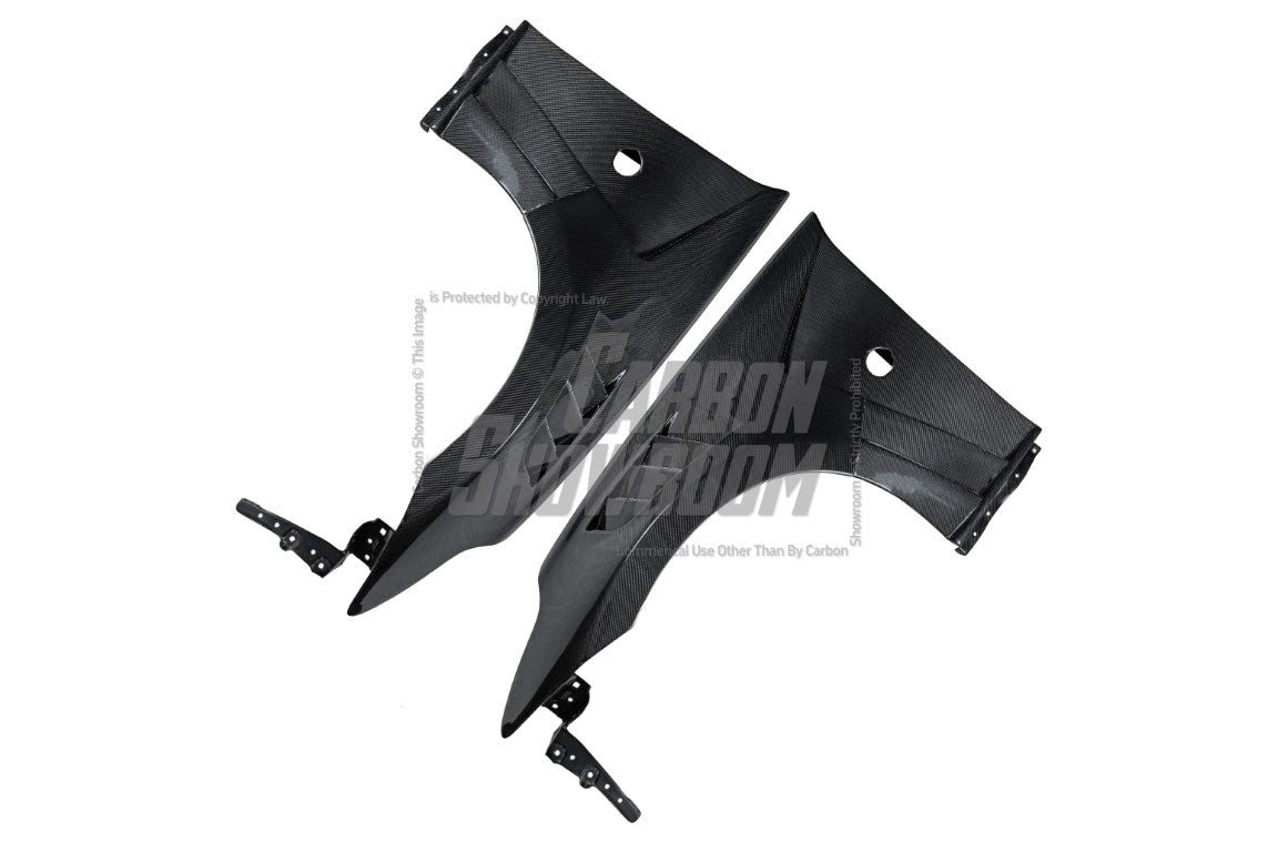Aero Republic EPA Style Front Fenders for Nissan 370Z Fairlady Z Z34 2009-2020 2 Door Coupe 2 Door Convertible Carbon Fiber