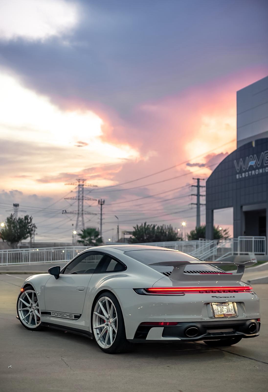 Aero Republic Sport Aerokit Style Rear Spoiler for Porsche 911 992.1 Carerra Targa 4S/GTS 2020-2024 Coupe Dry Pre-preg Carbon Fiber