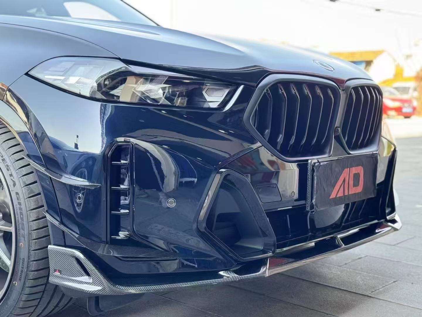 ArmorExtend AE Front Canards for BMW X6 M60i xDrive40i G06 LCI 2024-ON Pre-preg Carbon Fiber