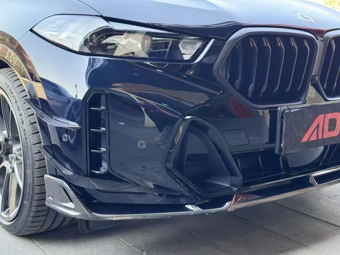 ArmorExtend AE Front Canards for BMW X6 M60i xDrive40i G06 LCI 2024-ON Pre-preg Carbon Fiber