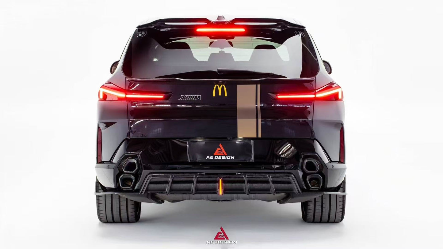 ArmorExtend AE Rear Lip Spoiler for BMW XM / XM Label Red G09 2023-ON Pre-preg Carbon Fiber