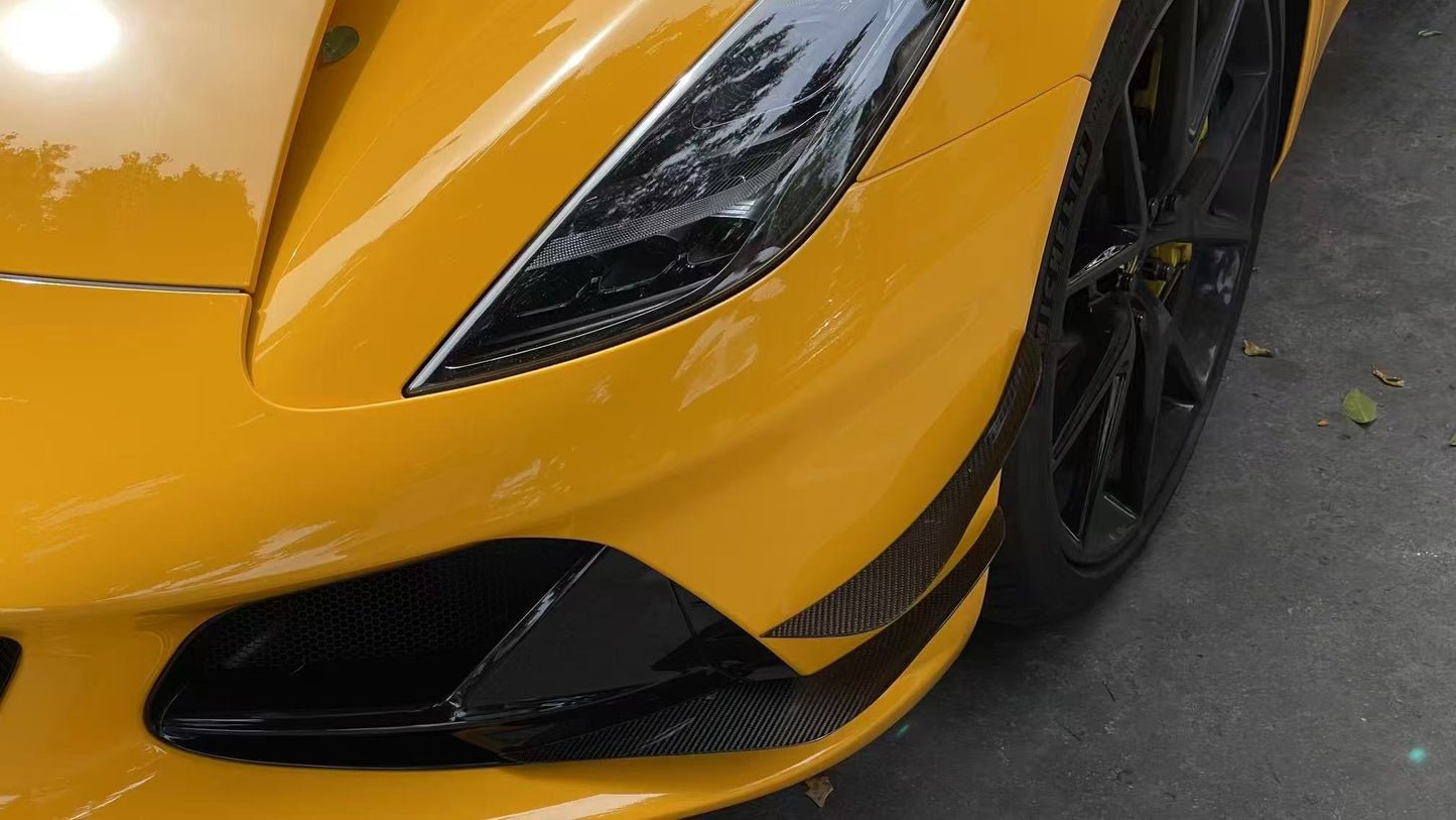 Armorextend AE Front Canards for Lotus Emira 3.6 V6 2.0 Four-cylinder 2022-ON Carbon Fiber