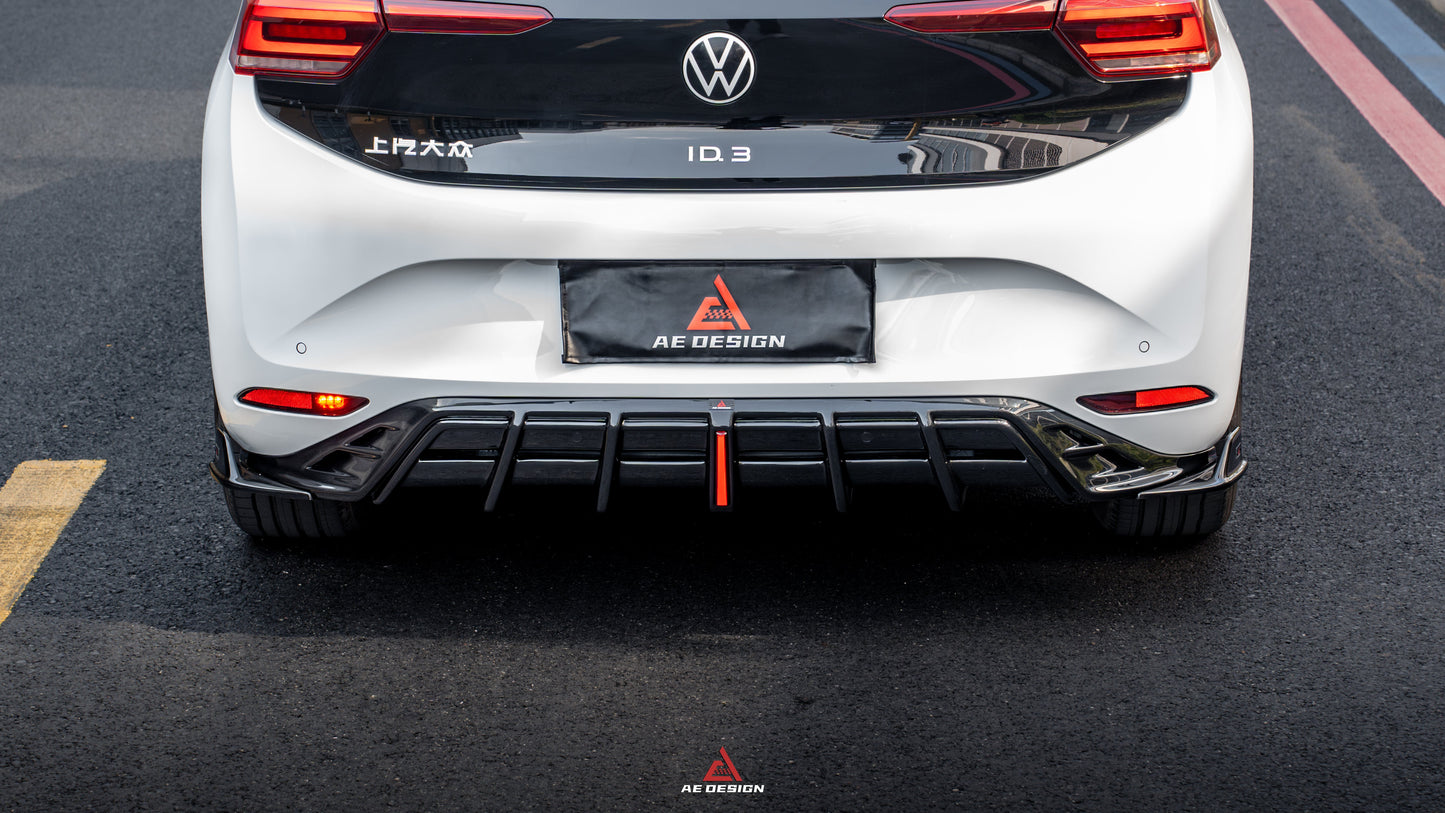 ArmorExtend AE Rear Diffuser & Canards for Volkswagen ID.3 Pro Performance / S E11 E12 2020-2022 PP