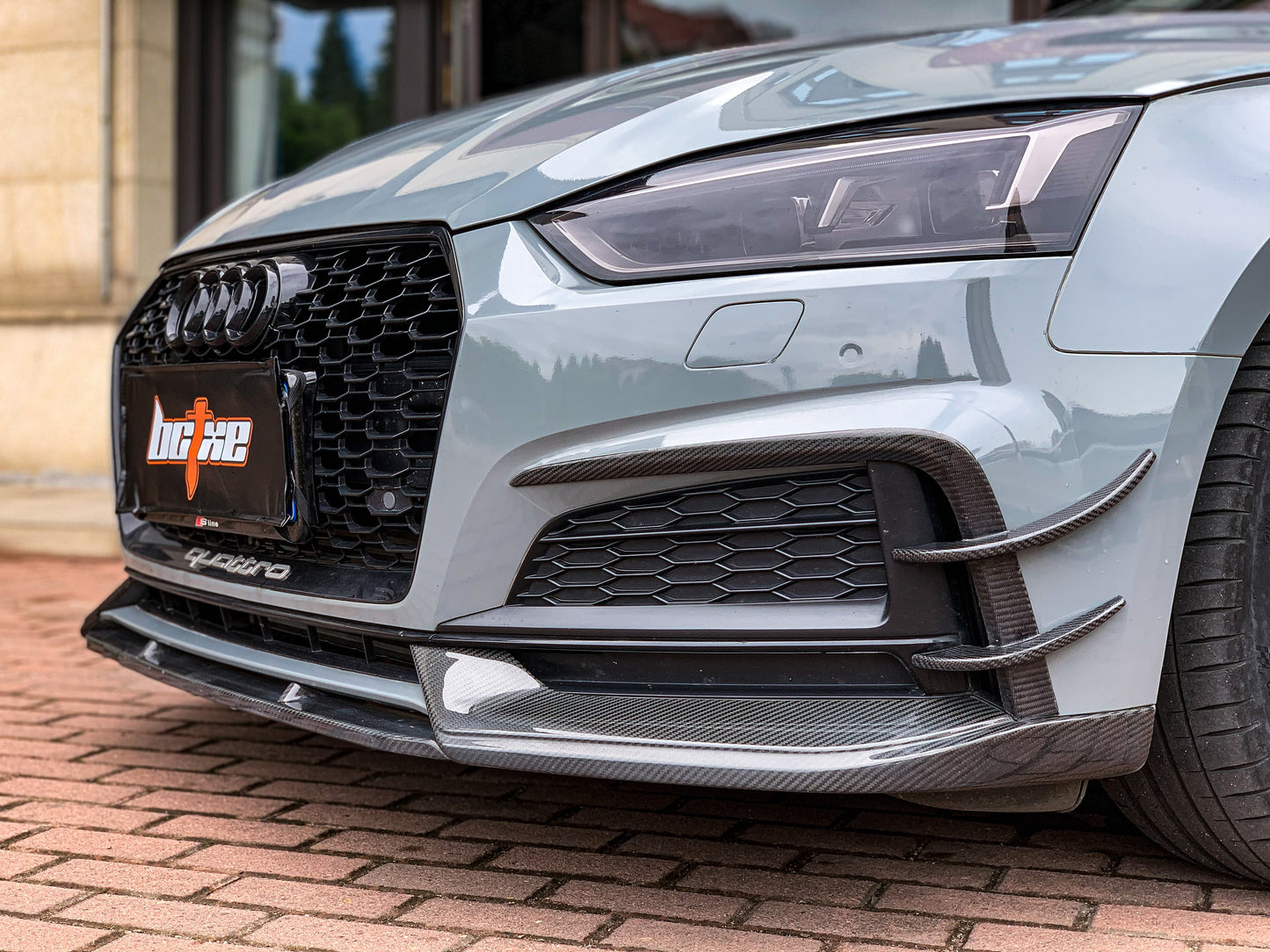BCTXE Tuning Front Lip for Audi S5 A5 S-line B9 2017-2019 Dry Pre-preg Carbon Fiber