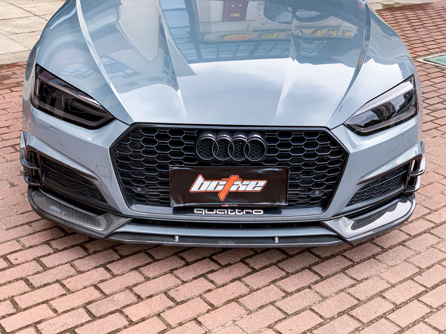 BCTXE Tuning Front Lip for Audi S5 A5 S-line B9 2017-2019 Dry Pre-preg Carbon Fiber