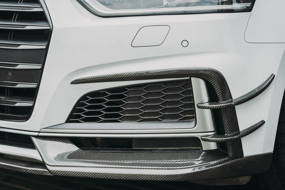 BCTXE Tuning Front Canards for Audi S5 A5 S-line B9 2017-2019 Dry Pre-preg Carbon Fiber