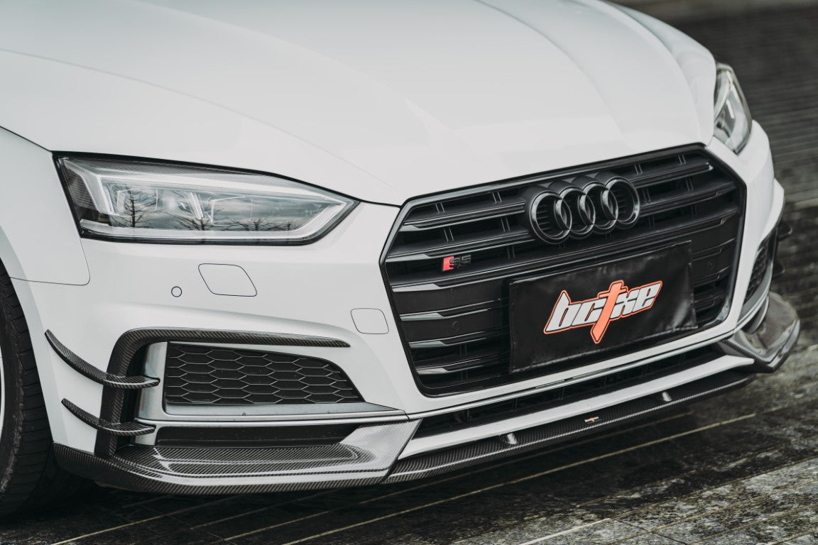 BCTXE Tuning Front Lip for Audi S5 A5 S-line B9 2017-2019 Dry Pre-preg Carbon Fiber