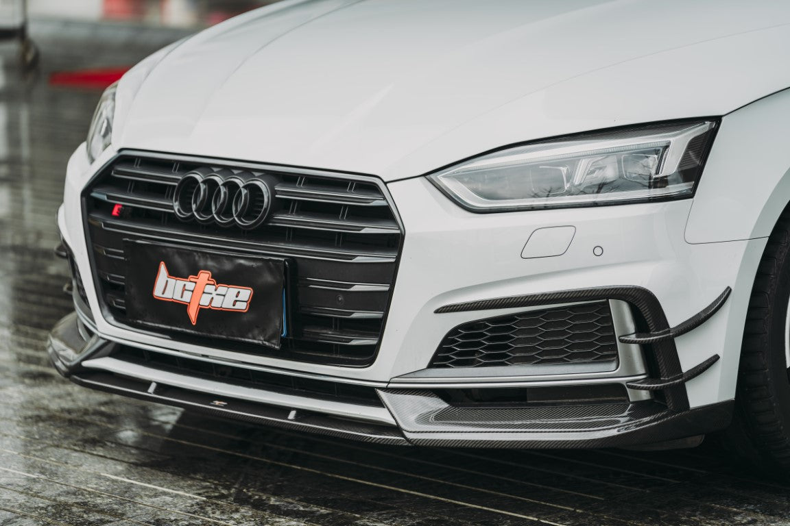 BCTXE Tuning Front Lip for Audi S5 A5 S-line B9 2017-2019 Dry Pre-preg Carbon Fiber