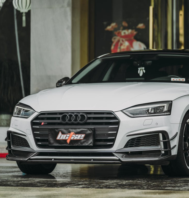 BCTXE Tuning Front Lip for Audi S5 A5 S-line B9 2017-2019 Dry Pre-preg Carbon Fiber