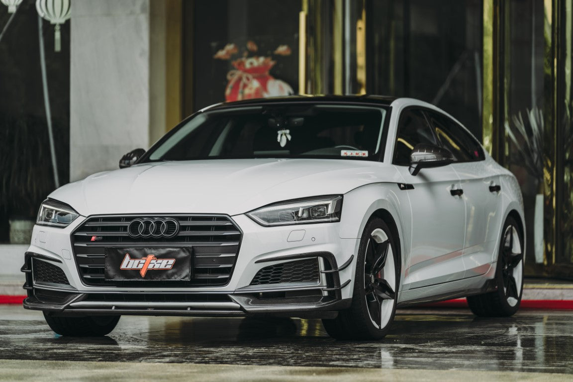 BCTXE Tuning Side Skirts for Audi S5 A5 S-line B9 2017-2019 4 Door Sedan Sportback Dry Pre-preg Carbon Fiber