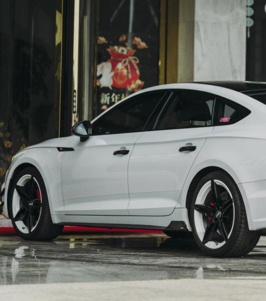 BCTXE Tuning Side Skirts for Audi S5 A5 S-line B9 2017-2019 4 Door Sedan Sportback Dry Pre-preg Carbon Fiber