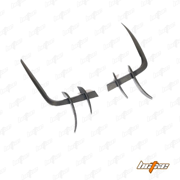 BCTXE Tuning Front Canards for Audi S5 A5 S-line B9 2017-2019 Dry Pre-preg Carbon Fiber