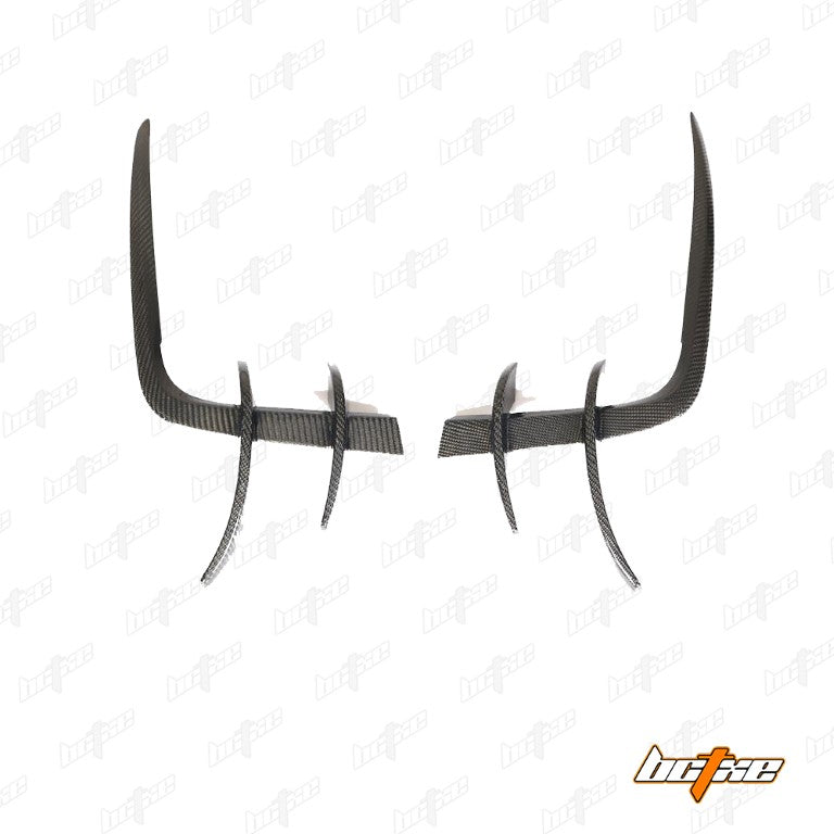 BCTXE Tuning Front Canards for Audi S5 A5 S-line B9 2017-2019 Dry Pre-preg Carbon Fiber