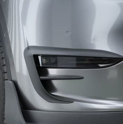 BCTXE Tuning Front Canards for Tesla Model Y Performance Standard 2020-2025 Dry Pre-preg Carbon Fiber