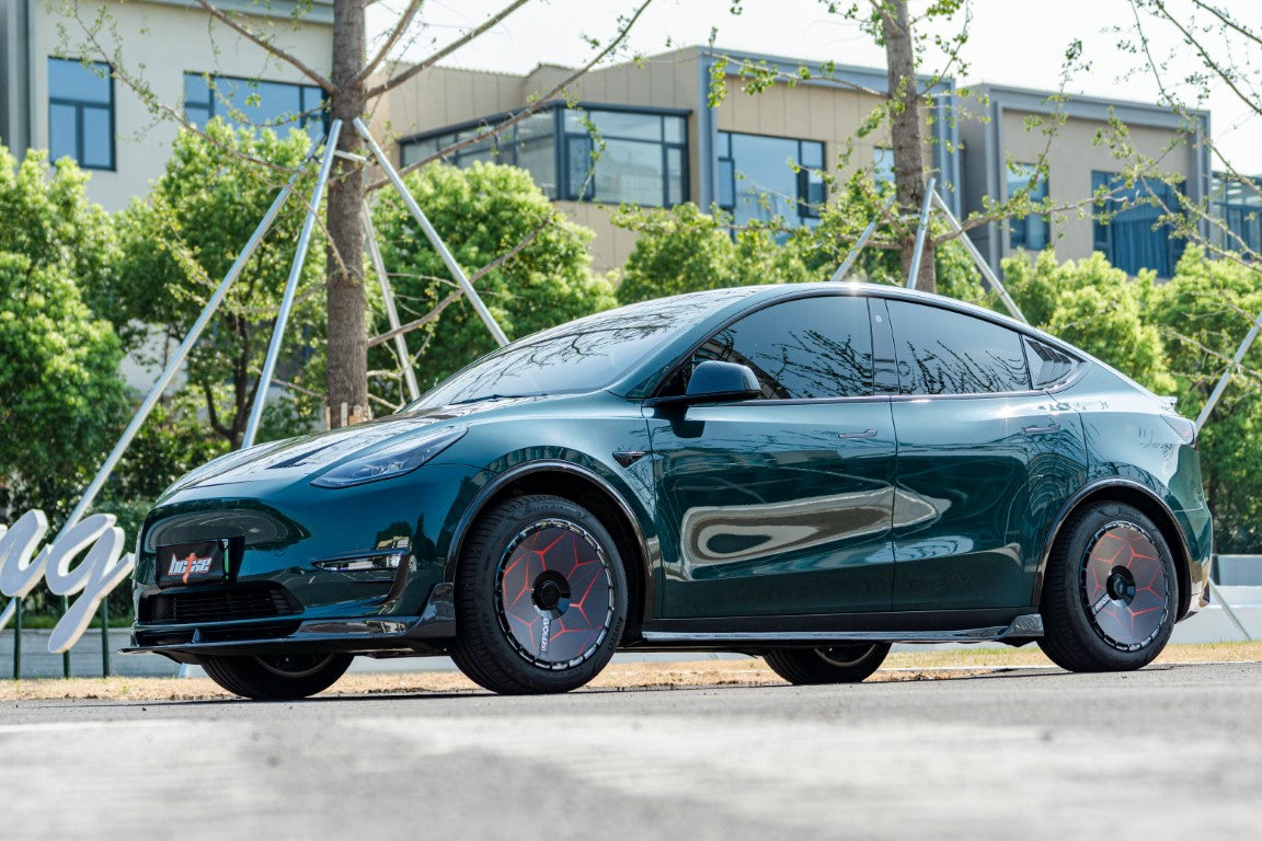 BCTXE Tuning V1 Front Lip for Tesla Model Y Performance Standard 2020-2025 Carbon Fiber