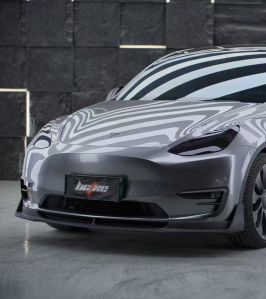 BCTXE Tuning V1 Front Lip for Tesla Model Y Performance Standard 2020-2025 Carbon Fiber
