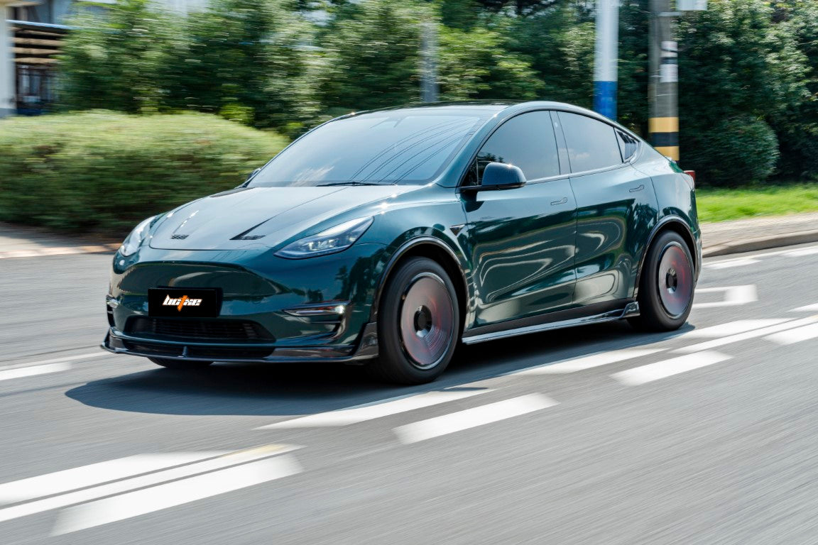 BCTXE Tuning V1 Front Lip for Tesla Model Y Performance Standard 2020-2025 Carbon Fiber