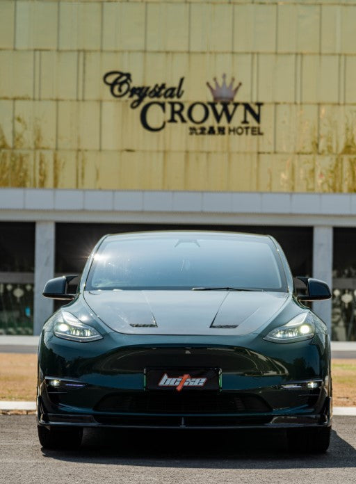 BCTXE Tuning V1 Front Lip for Tesla Model Y Performance Standard 2020-2025 Carbon Fiber